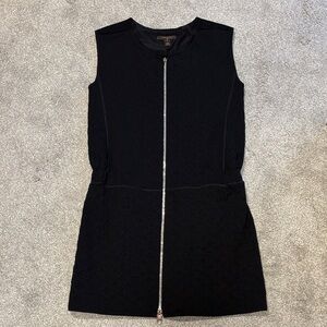 Louis Vuitton Black Textured Mini Dress